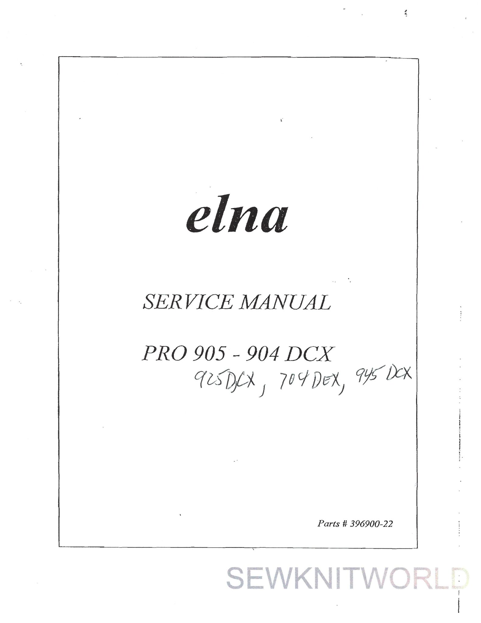 Elna pro 905 dcx service manual free